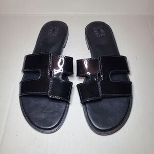 Naturalizer Women's Frame Sandal Black Sz 11M